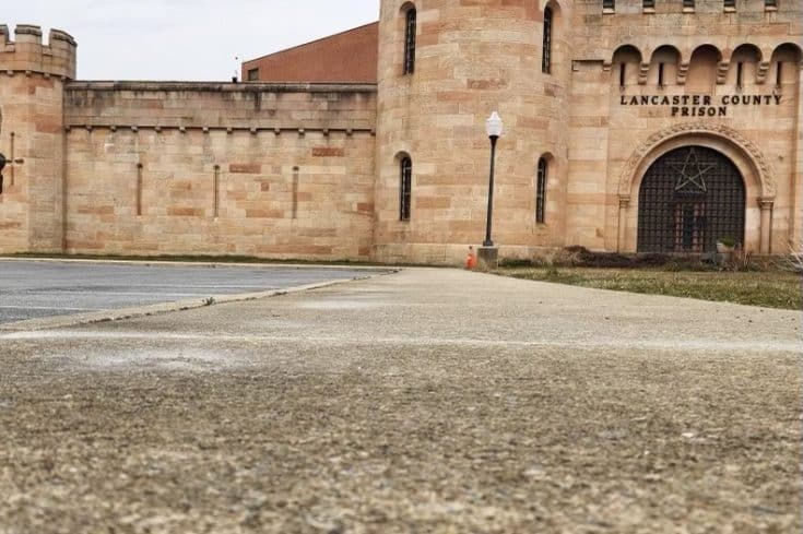 Concrete Lifting On Sidewalks At Lancaster County Prison